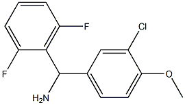 (3-chloro-4-methoxyphenyl)(2,6-difluorophenyl)methanamine Structure