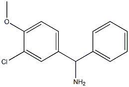 (3-chloro-4-methoxyphenyl)(phenyl)methanamine Structure