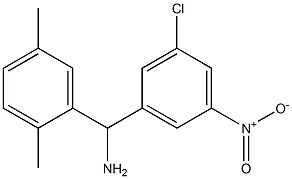 (3-chloro-5-nitrophenyl)(2,5-dimethylphenyl)methanamine Structure