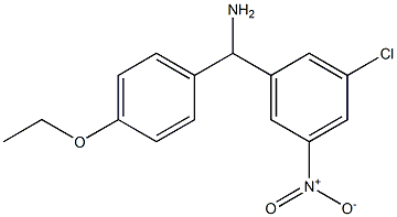(3-chloro-5-nitrophenyl)(4-ethoxyphenyl)methanamine 구조식 이미지