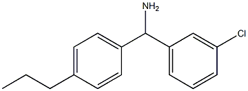 (3-chlorophenyl)(4-propylphenyl)methanamine 구조식 이미지