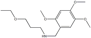 (3-ethoxypropyl)[(2,4,5-trimethoxyphenyl)methyl]amine Structure