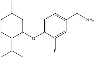 (3-fluoro-4-{[5-methyl-2-(propan-2-yl)cyclohexyl]oxy}phenyl)methanamine 구조식 이미지