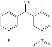 (3-fluorophenyl)(2-methyl-5-nitrophenyl)methanamine 구조식 이미지