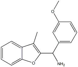 (3-methoxyphenyl)(3-methyl-1-benzofuran-2-yl)methanamine 구조식 이미지