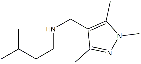 (3-methylbutyl)[(1,3,5-trimethyl-1H-pyrazol-4-yl)methyl]amine Structure