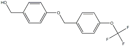 (4-{[4-(trifluoromethoxy)phenyl]methoxy}phenyl)methanol Structure