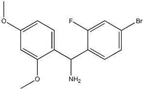 (4-bromo-2-fluorophenyl)(2,4-dimethoxyphenyl)methanamine 구조식 이미지