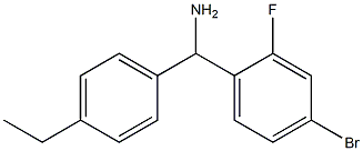 (4-bromo-2-fluorophenyl)(4-ethylphenyl)methanamine 구조식 이미지