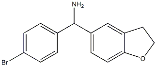 (4-bromophenyl)(2,3-dihydro-1-benzofuran-5-yl)methanamine Structure