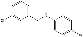 (4-bromophenyl)(3-chlorophenyl)methylamine 구조식 이미지