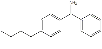 (4-butylphenyl)(2,5-dimethylphenyl)methanamine Structure