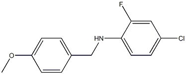 (4-chloro-2-fluorophenyl)(4-methoxyphenyl)methylamine Structure