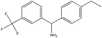 (4-ethylphenyl)[3-(trifluoromethyl)phenyl]methanamine 구조식 이미지