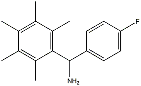 (4-fluorophenyl)(2,3,4,5,6-pentamethylphenyl)methanamine 구조식 이미지