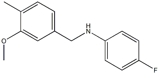 (4-fluorophenyl)(3-methoxy-4-methylphenyl)methylamine Structure