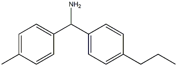 (4-methylphenyl)(4-propylphenyl)methanamine Structure