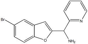 (5-bromo-1-benzofuran-2-yl)(pyridin-2-yl)methanamine Structure