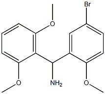 (5-bromo-2-methoxyphenyl)(2,6-dimethoxyphenyl)methanamine 구조식 이미지