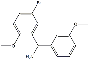 (5-bromo-2-methoxyphenyl)(3-methoxyphenyl)methanamine Structure