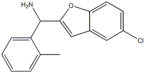 (5-chloro-1-benzofuran-2-yl)(2-methylphenyl)methanamine 구조식 이미지