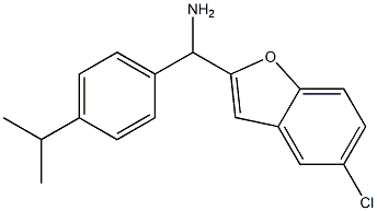 (5-chloro-1-benzofuran-2-yl)[4-(propan-2-yl)phenyl]methanamine Structure