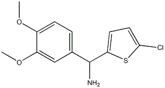 (5-chlorothiophen-2-yl)(3,4-dimethoxyphenyl)methanamine Structure