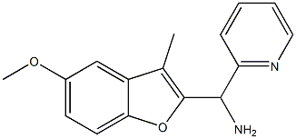 (5-methoxy-3-methyl-1-benzofuran-2-yl)(pyridin-2-yl)methanamine 구조식 이미지