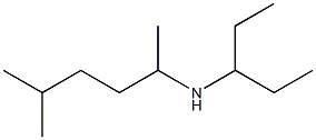 (5-methylhexan-2-yl)(pentan-3-yl)amine Structure