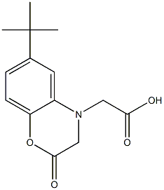 (6-tert-butyl-2-oxo-2,3-dihydro-4H-1,4-benzoxazin-4-yl)acetic acid Structure