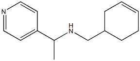 (cyclohex-3-en-1-ylmethyl)[1-(pyridin-4-yl)ethyl]amine Structure
