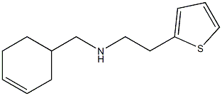 (cyclohex-3-en-1-ylmethyl)[2-(thiophen-2-yl)ethyl]amine Structure