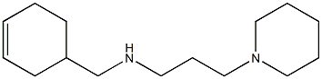 (cyclohex-3-en-1-ylmethyl)[3-(piperidin-1-yl)propyl]amine Structure