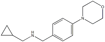 (cyclopropylmethyl)({[4-(morpholin-4-yl)phenyl]methyl})amine Structure