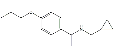 (cyclopropylmethyl)({1-[4-(2-methylpropoxy)phenyl]ethyl})amine Structure