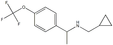 (cyclopropylmethyl)({1-[4-(trifluoromethoxy)phenyl]ethyl})amine Structure