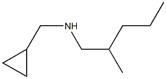 (cyclopropylmethyl)(2-methylpentyl)amine Structure