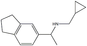 (cyclopropylmethyl)[1-(2,3-dihydro-1H-inden-5-yl)ethyl]amine Structure