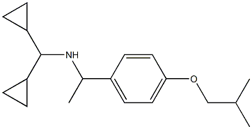 (dicyclopropylmethyl)({1-[4-(2-methylpropoxy)phenyl]ethyl})amine Structure