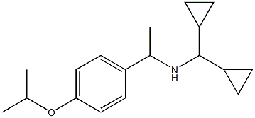 (dicyclopropylmethyl)({1-[4-(propan-2-yloxy)phenyl]ethyl})amine 구조식 이미지