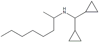 (dicyclopropylmethyl)(octan-2-yl)amine Structure