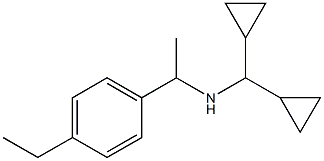 (dicyclopropylmethyl)[1-(4-ethylphenyl)ethyl]amine 구조식 이미지