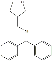 (diphenylmethyl)(oxolan-3-ylmethyl)amine 구조식 이미지