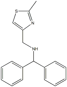 (diphenylmethyl)[(2-methyl-1,3-thiazol-4-yl)methyl]amine Structure