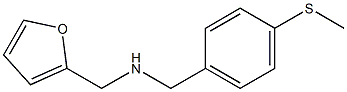 (furan-2-ylmethyl)({[4-(methylsulfanyl)phenyl]methyl})amine Structure