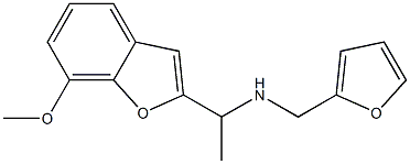 (furan-2-ylmethyl)[1-(7-methoxy-1-benzofuran-2-yl)ethyl]amine Structure