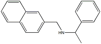 (naphthalen-2-ylmethyl)(1-phenylethyl)amine 구조식 이미지