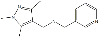 (pyridin-3-ylmethyl)[(1,3,5-trimethyl-1H-pyrazol-4-yl)methyl]amine Structure