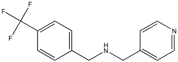 (pyridin-4-ylmethyl)({[4-(trifluoromethyl)phenyl]methyl})amine Structure