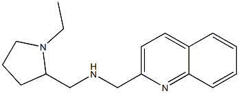 [(1-ethylpyrrolidin-2-yl)methyl](quinolin-2-ylmethyl)amine 구조식 이미지